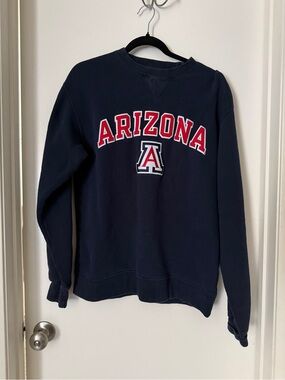 Arizona Crewneck Sweatshirt - Navy with Red Appliqué